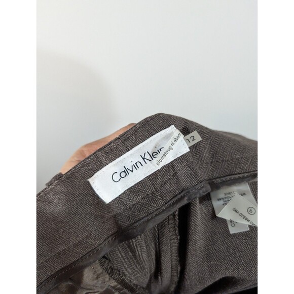 Calvin Klein Womens Brown Modern Fit Dress Pants Sz 12 Business Office Work - Picture 8 of 11